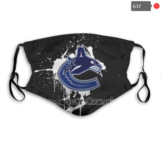 NHL Vancouver Canucks #3 Dust mask with filter->nhl dust mask->Sports Accessory